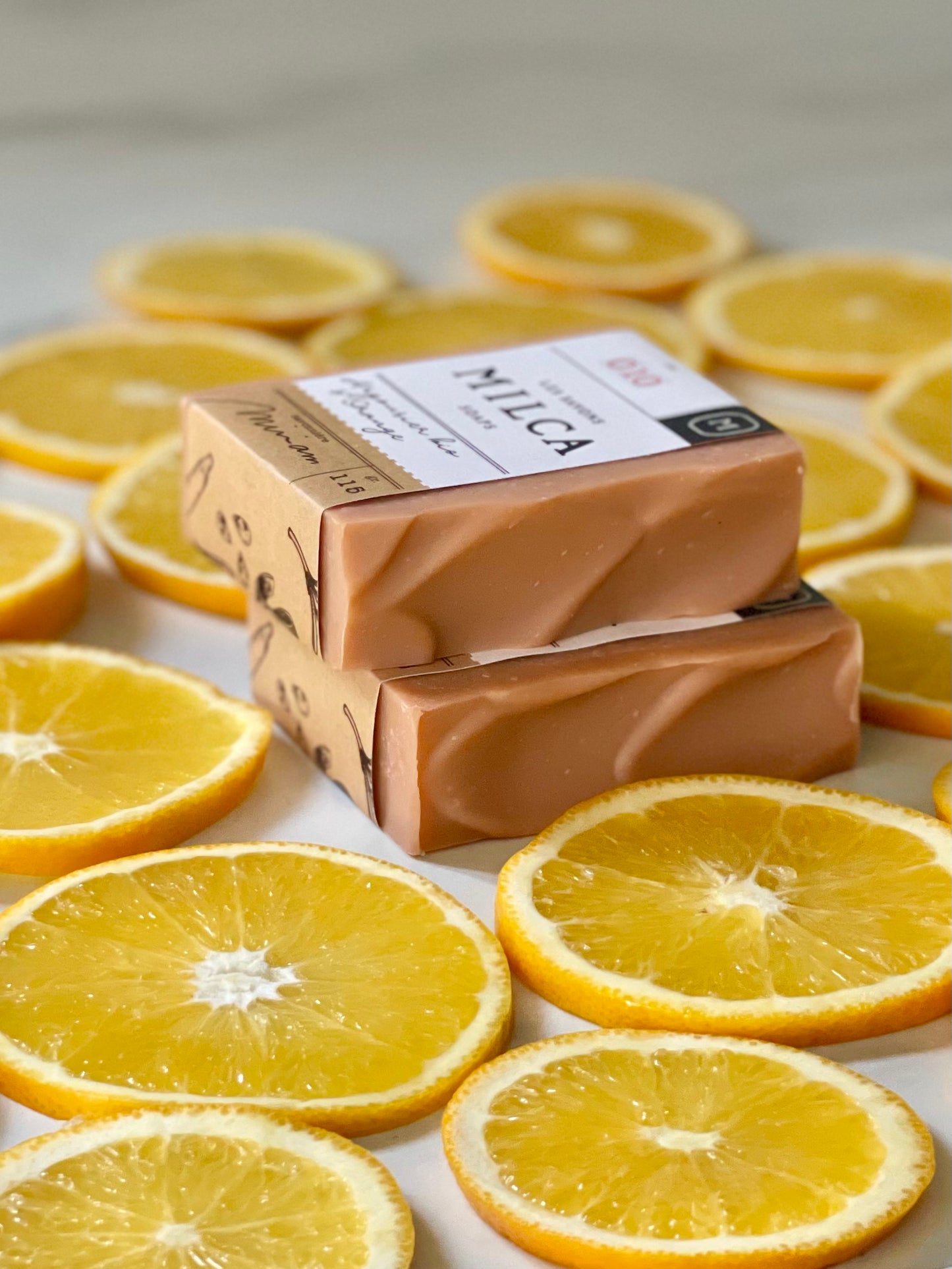 - Savon - ÉPHÉMÈRE 010 - Argousier bio & orange  /  Sea buckthorn & orange soap